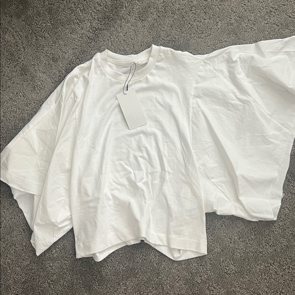 ZARA Cape Sleeve t-shirt Sz L NWT - Picture 3 of 9